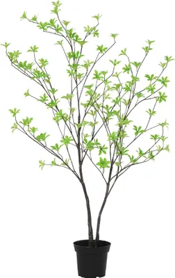 Immagine prodotto di Pianta artificiale Tropaeolum 110 cm – nasturzio artificiale – foglie e fiori dall'aspetto realistico