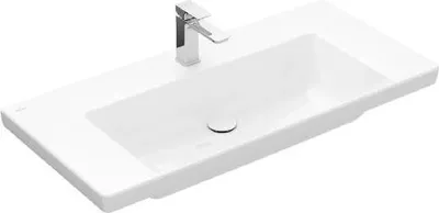 Produktbild von Villeroy & Boch Subway 3.0 - Waschbecken 1000x470 mm, ohne Überlauf, mit Hahnloch, CeramicPlus, Alpinweiß 4A70A2R1