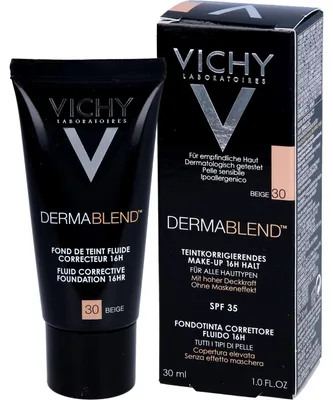 Obrázek produktu pro Vichy Dermablend Fluid Corrective Foundation 16HR tekutý make-up proti nedokonalostem pleti 30 Beige 30 ml