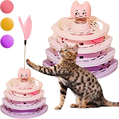 Image de Jouets pour chats - rose et violet