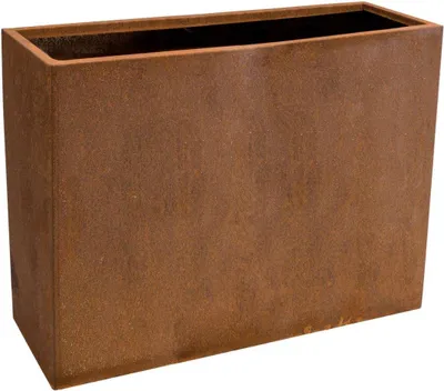 Produktbild von VIVANNO Raumteiler Cortenstahl ELEMENTO Kasten, Rostbraun Patina - 88x30x75 cm