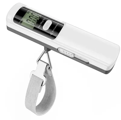 Produktbild von MYCARBON Kofferwaage ohne Batterie 50KG/110lb Digitale Kofferwaage – Weiß