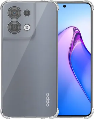 Image de Coque Smartphonica pour Oppo Reno 8
5G Transparent Shockproof - Coque arrière TPU SIlicone antichoc avec
Bumper Transparent