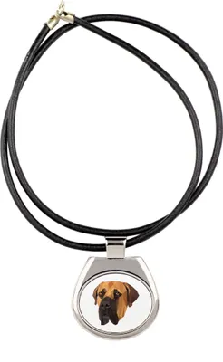 Image de Boerboel - Collier avec une photo et une inscription géométrique de la marque Art-Dog