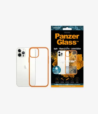 Immagine prodotto di PanzerGlass ClearcaseColor Hülle für Apple iPhone 12/iPhone 12 Pro - Orange KP19758