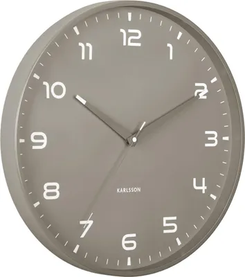 Produktbild von Karlsson - Wanduhr Orgullo - Dunkelgrau - Ø40cm