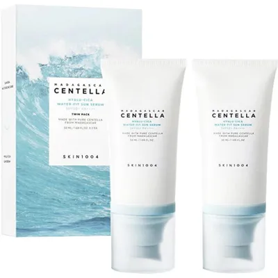 Produktbild von Geschenkset mit Sonnenschutzmittel SPF 50+  Madagaskar Centella ( Hyalu-Cica Water-Fit Sun Serum)