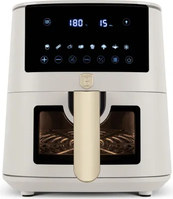 Produktbild von Berlinger Haus Heiluftfritteuse 5L mit Sichtfenster, Digitaler Temperaturregler 40-200?, Schnellfunktion und Warmhaltefunktion, berhitzungsschutz, LED-Touchscreen, Mattcreme