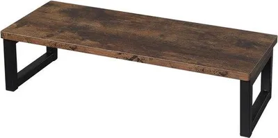 Obrázek produktu pro Dřevěný podstavec pod notebook ve stylu vintage, tmavě hnědý, 55 x 23 x 14 cm, organizér do domácí kanceláře