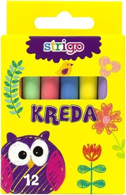 Zdjęcie produktu dla Strigo Kreda niepyląca 12 kolorów