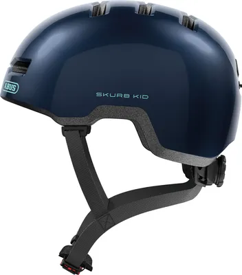 Immagine prodotto di Casco per bambini ABUS Skurb Kid - robusto casco da bici in look skater con spazio per il codino e una varietà di disegni - per ragazze e ragazzi - blu, taglia S (45-50 cm)
