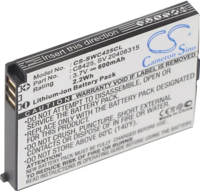 Produktbild von Akku passend für Swissvoice eSense, eSense Color, SV 20406288, C8425, SV 20406315 Li-Ion, 3,7V, 600mAh, 2,2Wh