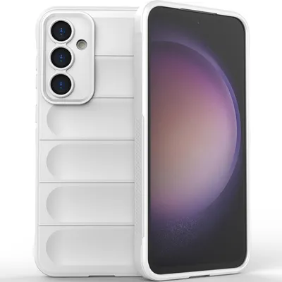 Produktbild von Handyhülle für Samsung Galaxy S23 FE 5G Weich TPU Silikon Stossfest Anti-rutsch Hülle Weiß