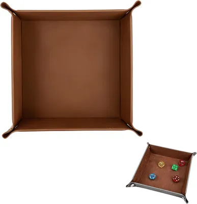 Productafbeelding van Opvouwbare sieradenschaal van synthetisch leer - Waterdichte en krasbestendige valet tray organizer 22 x