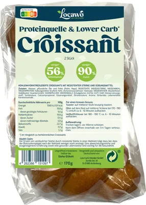 Produktbild von Locawo Proteinquelle Low Carb Croissant 170g