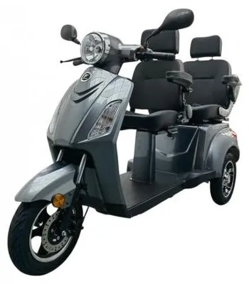 Produktbild von Elektromobil Futura VITA CARE 2000, 25 km/h Seniorenmobil für 2 Personen, 1000W Motor, 60V 20Ah Blei-Gel-Akku, 60 km Reichweite, Straßenzulassung, light grey – von Elektroroller Futura