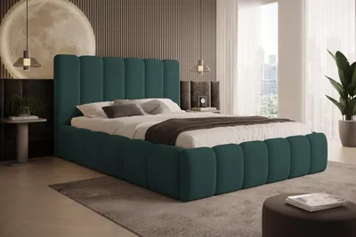 Produktbild von Polsterbett Vilo 180x200 mit Bettkasten und Stabilem Metallgestell
