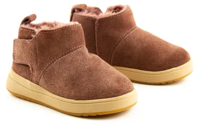 Produktbild von Zara Kids Kinderstiefel braun aus Leder mit Klettverschluss 22