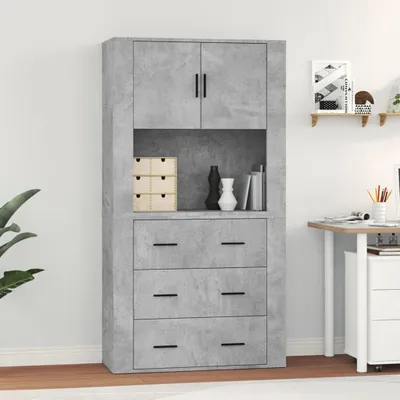 Immagine prodotto di vidaXL Credenza in cemento grigio materiale legno