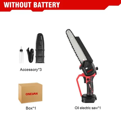 Produktbild von Kettensäge - Mini-Motorsäge 20 cm - Bürstenloser Motor - 18 V - Ohne Akku - 10 m/s Kettengeschwindigkeit