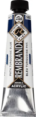 Produktbild von Rembrandt Acrylfarbe Tube 40 ml Phthalotürkisblau 565