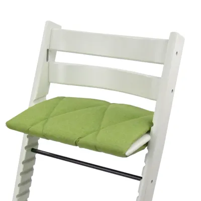 Produktbild von BAMBINIWELT Ersatzbezug, Kissen für Erwachsene kompatibel mit Hochstuhl/Kinderstuhl Stokke Tripp Trapp, Sitzkissen, Großes Kissen für Fußbrett, hellgrün