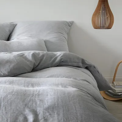 Produktbild von elegante Halbleinen-Kissenbezug einzeln 7088 Whisper Farbe Hellgrau Größe 80x80