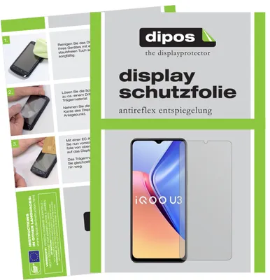 Produktbild von 5x Schutzfolie für Vivo Y52s matt Displayschutzfolie Folie Display Schutz dipos