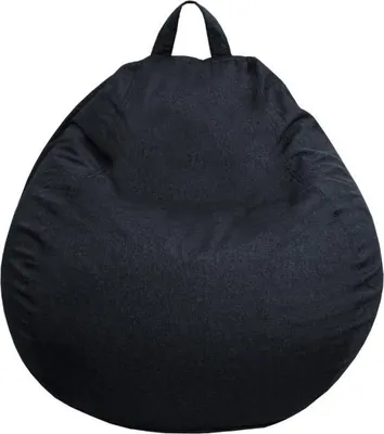 Image de Pouf poire déhoussable BANANAIR 105 x 85 cm noir