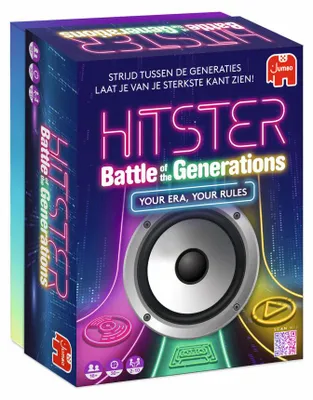 Immagine prodotto di Jumbo Hitster Battle of the Generations, Musik Partyspiel, Ratespiel, ab 16 Jahren, 1110100784