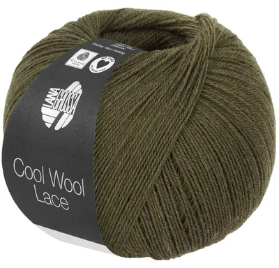 Produktbild von Lana Grossa - Cool Wool Lace 0070 grünbraun