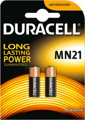 Produktbild von DURACELL Security Kleinzelle Alkaline MN21 2er Blister