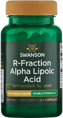 Image de Fraction R Acide alpha-lipoïque 100 mg 60 gélules Swanson Health Products