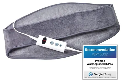 Produktbild von Wärmegürtel Rückenwärmer Nierenwärmer - 58 x 30 cm - 10 Temperaturstufen - Waschbar bei 40 Grad - 100 W
