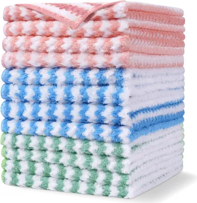 Zdjęcie produktu dla Ściereczki z mikrowłókna - Ściereczki do czyszczenia - Do użytku domowego - Wyjątkowo chłonne - 30 x 30 cm - Dostępne w różnych kolorach