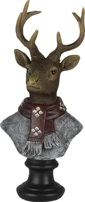 Immagine prodotto di Figurina di cervo Clayre & Eef 10x9x23 cm in poliresina marrone