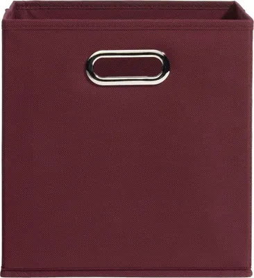 Produktbild von Aufbewahrungsbox - 27 x 27 cm - Bordeaux - Vlies - faltbar