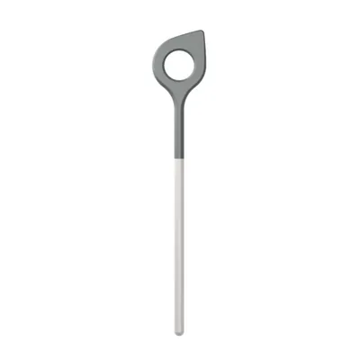Produktbild von Rosti Kochlöffel mit Loch New Optima, Küchenhelfer, Nylon, Weiß, 31 cm, 32151