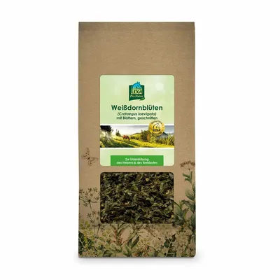 Produktbild von Weißdornblüten mit Blättern, 1 kg