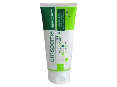 Produktbild von EMSPOMA Massageemulsion grün 200 g bei Muskelkater und Gelenkschmerzen