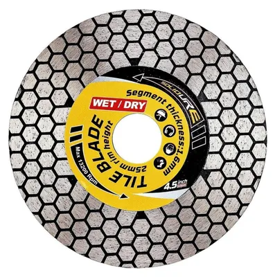 Produktbild von Fliesenklinge 115 mm Porzellan-Trennscheibe zum Schneiden und Schleifen von Granit, Marmor, Fliesen