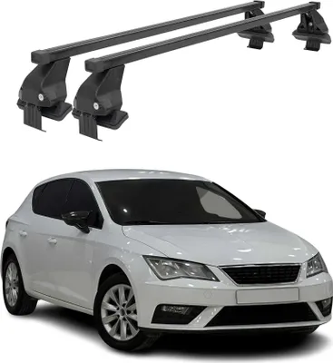 Immagine prodotto di Menabo Dachträger Grundtäger für Seat Leon mk3 2012-2020 50kg Stahl Schwarz 2x
