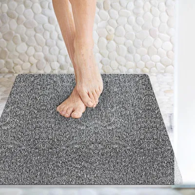 Image de Tapis de douche antidérapant de 80x80 cm, avec fonction de massage et trous de drainage