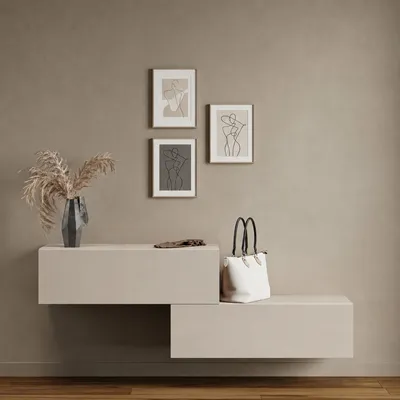 Produktbild von Flur Möbel Garderobe 2x Hängeschrank 100 cm Kaschmir