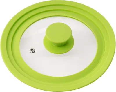 Immagine prodotto di bremermann coperchio universale per barattoli con bordo in silicone, 16/18/20 cm, verde piccolo