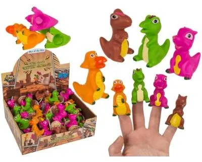 Produktbild von OOTB Fingerpuppen Cartoon-Dinosaurier 6-8 cm