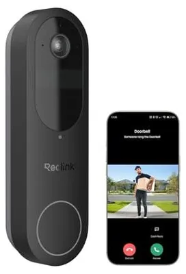 Obrázok produktu pre Videozvonček Reolink s kamerou, batériou, Wi-Fi 2K, detekciou osôb, vozidiel a balíkov