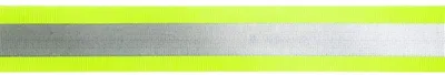 Productafbeelding van Reflecterende Elastische Band - 5m Geel, 30mm Breed