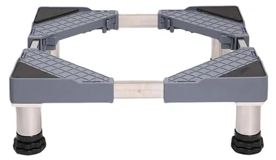 Immagine prodotto di Base regolabile in altezza per elettrodomestici, 14-17 cm, colore grigio, capacità di carico 300 kg