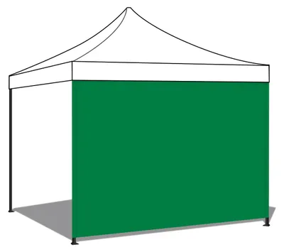 Produktbild von Seitenplane før Gartenpavillon. PVC-Ersatzplane mit Klettverschluss. Farbe Grøn 300X200H cm